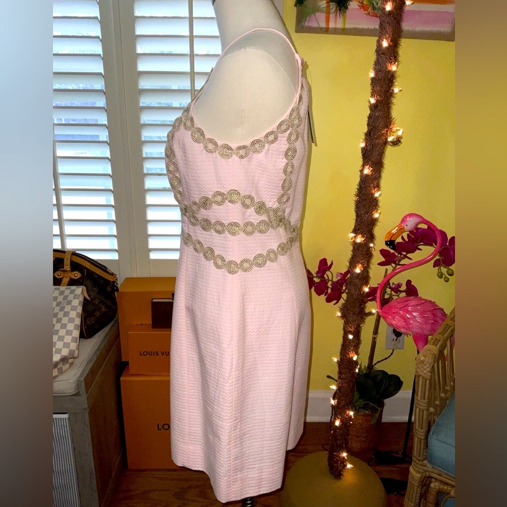 Lilly Pulitzer NWT Pearl Shift Dress Paradise Tint Size 4 - Picture 7 of 10